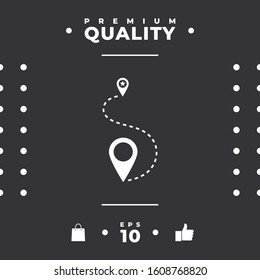 Location symbol Icon. Graphic elements for your design