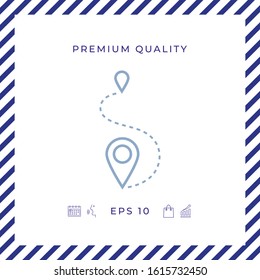 Location symbol Icon. Graphic elements for your design