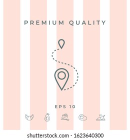 Location symbol Icon. Graphic elements for your design