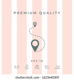 Location symbol Icon. Graphic elements for your design