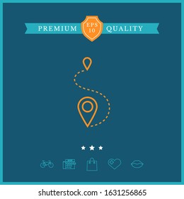 Location symbol Icon. Graphic elements for your design