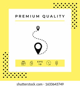 Location symbol Icon. Graphic elements for your design
