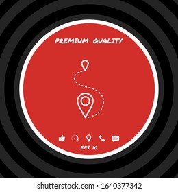 Location symbol Icon. Graphic elements for your design