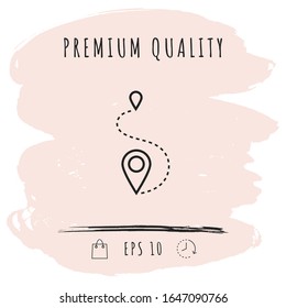 Location symbol Icon. Graphic elements for your design