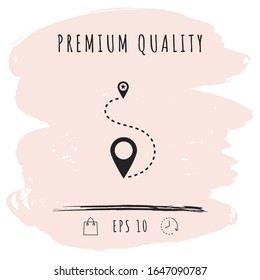 Location symbol Icon. Graphic elements for your design