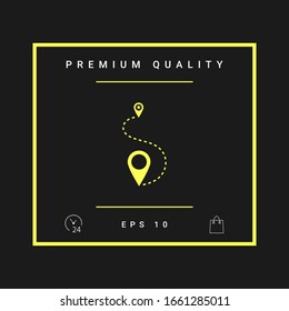 Location symbol Icon. Graphic elements for your design