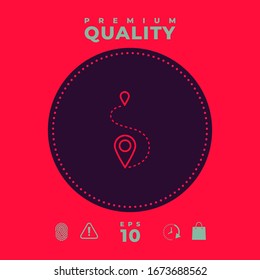 Location symbol Icon. Graphic elements for your design