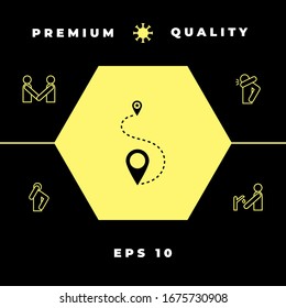 Location symbol Icon. Graphic elements for your design