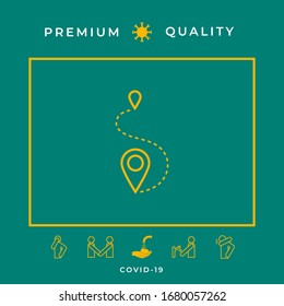 Location symbol Icon. Graphic elements for your design