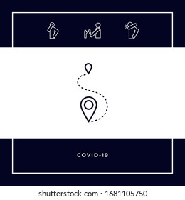 Location symbol Icon. Graphic elements for your design