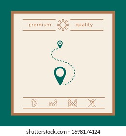 Location symbol Icon. Graphic elements for your design
