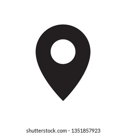 Location Symbol and mark on the map vector icon.A sign of a route. An illustration  of gps navigation and coordinates .