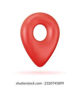 Location symbol vector 3d icons in a minimalistic style for the interface of applications and web pages. Ui design. Navigation concept.