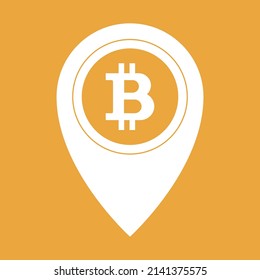 Etiqueta de ubicación para el pago de bitcoin