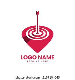 Standort mit Ziellogo-Design