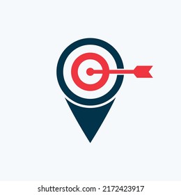 Location Target vector logo design