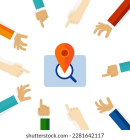 location technology GPS icon search locate position information