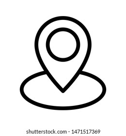 location thin line vector icon