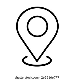 Location thumbnail icon Stickers isolated vector 