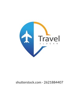 Location travel stylized symbol and logos