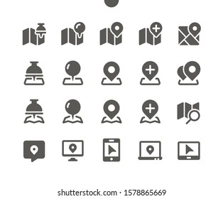 Location v2 UI Pixel Perfect Well-crafted Vector Solid Icons 48x48 Ready for 24x24 Grid for Web Graphics and Apps. Simple Minimal Pictogram