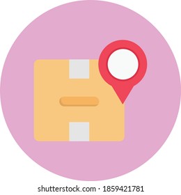 location vector flat colour icon