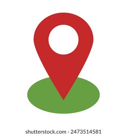 Diseño de iconos planos de Vector de Locación