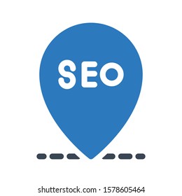 location vector glyph color icon 