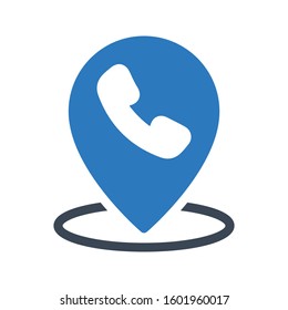 location vector glyph  color icon 
