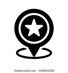 location vector glyph flat icon