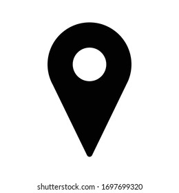 location vector glyph flat icon 