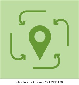 LOCATION VECTOR ICON