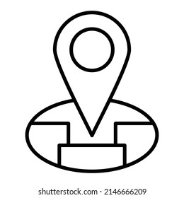 Icono de vector de ubicación. Se puede usar para imprimir, móviles y aplicaciones web.