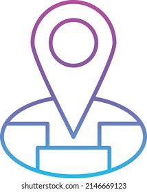 Location vector icon. Can be used for printing, mobile and web applications.