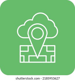 Location, Vektorsymbol. Kann für Druck-, Mobil- und Web-Anwendungen verwendet werden.
