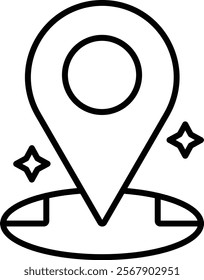 Location vector icon. Can be used for printing, mobile and web applications.