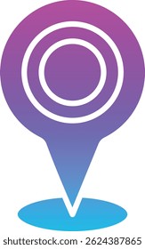 Standortvektorsymbol. Kann für Druck-, Mobil- und Web-Anwendungen verwendet werden.