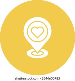 Icono de Vector de Locación. Se puede utilizar para aplicaciones de impresión, móviles y de Web.