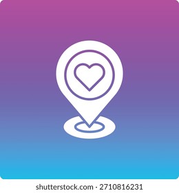 Icono de Vector de Locación. Se puede utilizar para aplicaciones de impresión, móviles y de Web.