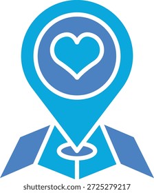 Icono de Vector de Locación. Se puede utilizar para aplicaciones de impresión, móviles y de Web.