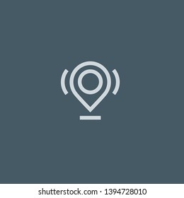 Location vector icon. Location concept stroke symbol design. Thin graphic elements vector illustration, outline pattern for your web site design, logo, UI. EPS 10.