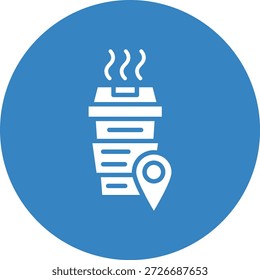Ilustración de diseño de icono de Vector de Locación