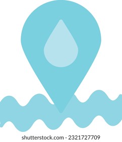 Location Vector Icon Flat Style