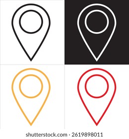 Location vector icon. vector illustration. EPS 10 AI