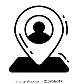 location vector icon. Illustration for graphic and web design.