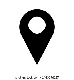 Location vector icon illustration sign, gps icon vector