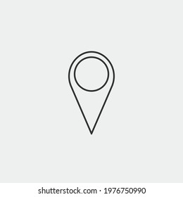 Location vector icon illustration sign