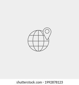 Indicador de icono de vector de ubicación