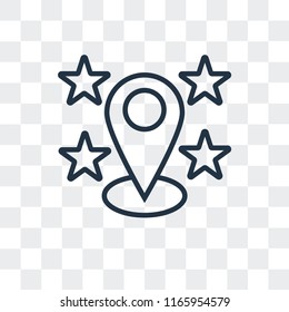 Location vector icon isolated on transparent background, Location logo concept