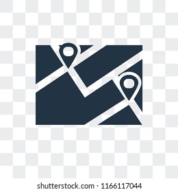 Location vector icon isolated on transparent background, Location logo concept